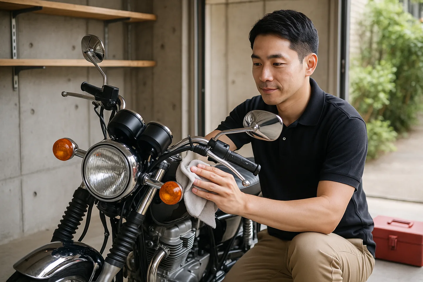 バイクの相談の様子